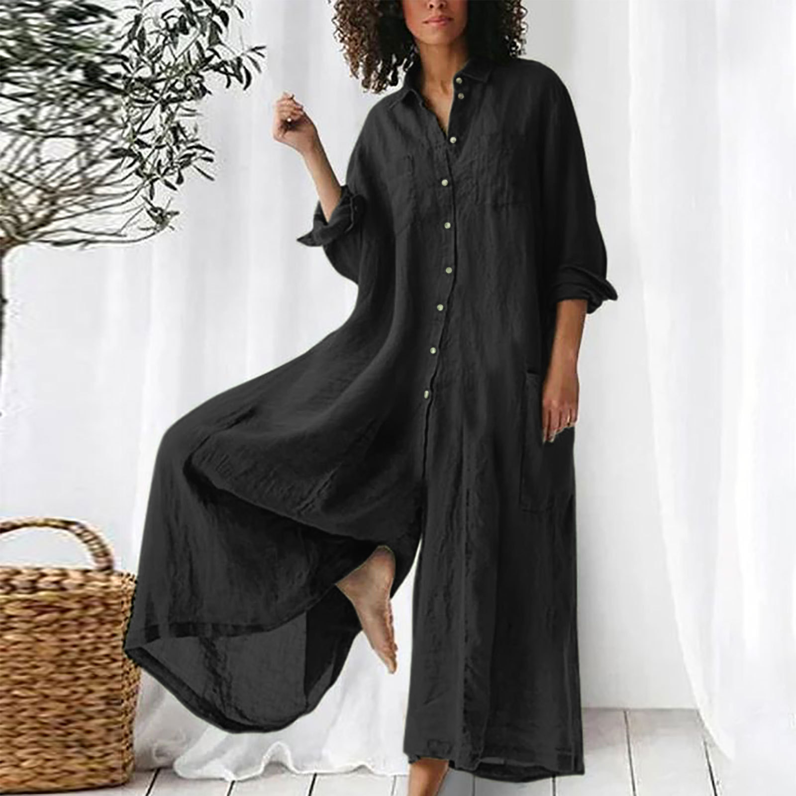 Ladies' Jumpsuit Everyday Long - Jumpsuit Linen Relaxed incelemesi ve fiyatı