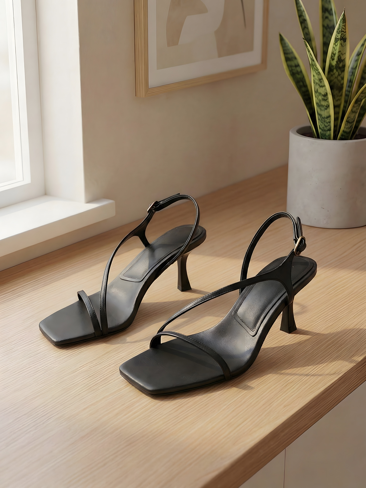 Elegant Genuine Leather Strapp - Sandal Strappy Heeled incelemesi ve fiyatı