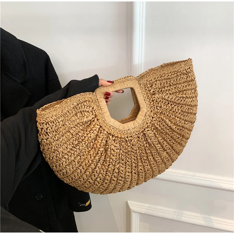 Popular Russian Woven Clutch H - Crochet Bag Raffia incelemesi ve fiyatı