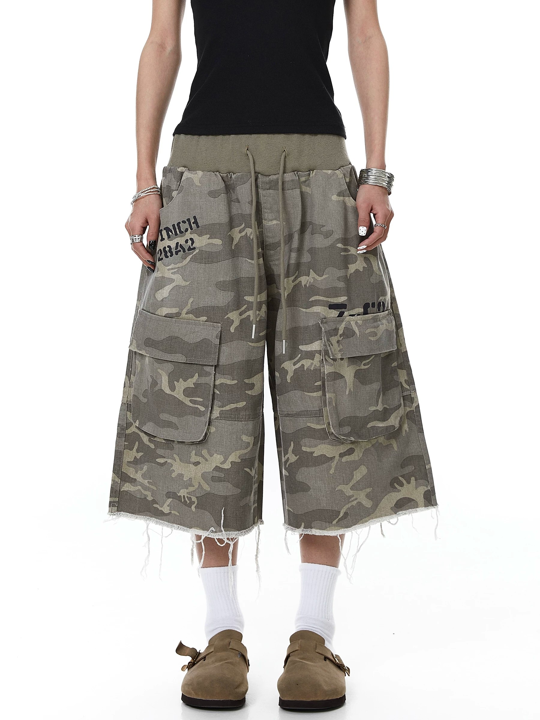 Retro American Style Worn-look - Shorts Denim Frayed incelemesi ve fiyatı