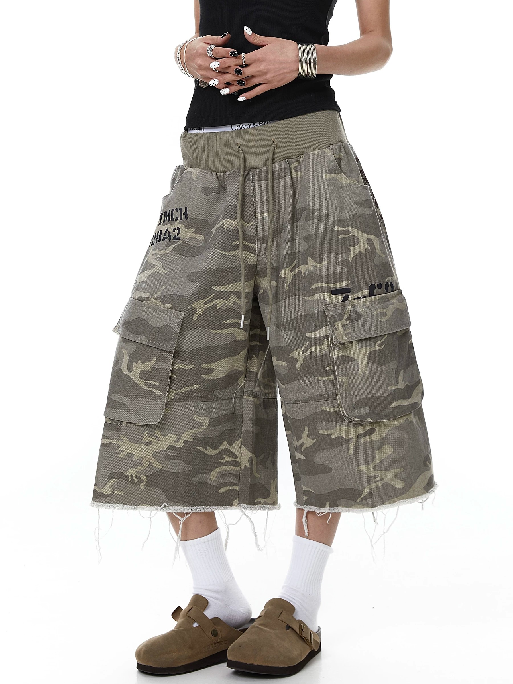 Retro American Style Worn-look - Shorts Denim Frayed incelemesi ve fiyatı