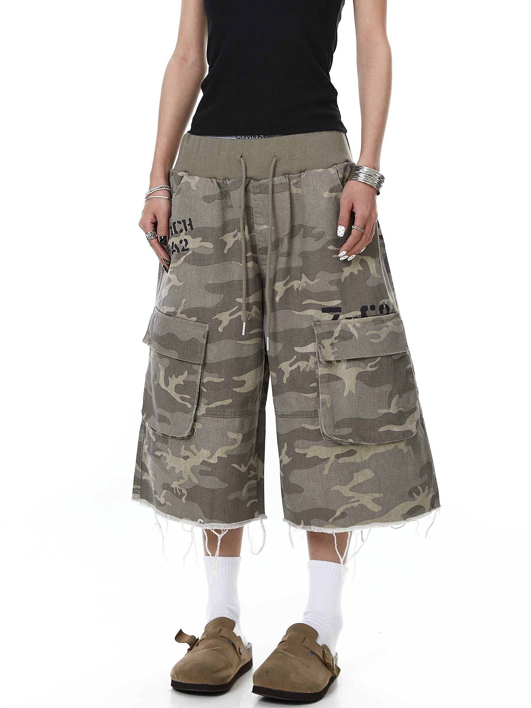 Retro American Style Worn-look - Shorts Denim Frayed incelemesi ve fiyatı