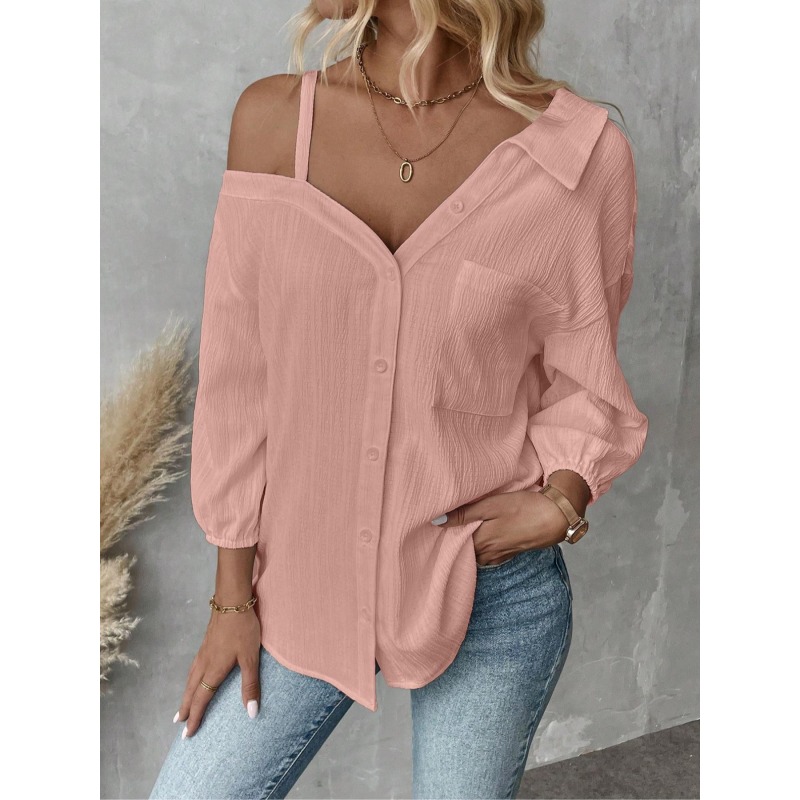 Plus Size1XL-5XL Women Blouses - Blouse Off Shoulder incelemesi ve fiyatı