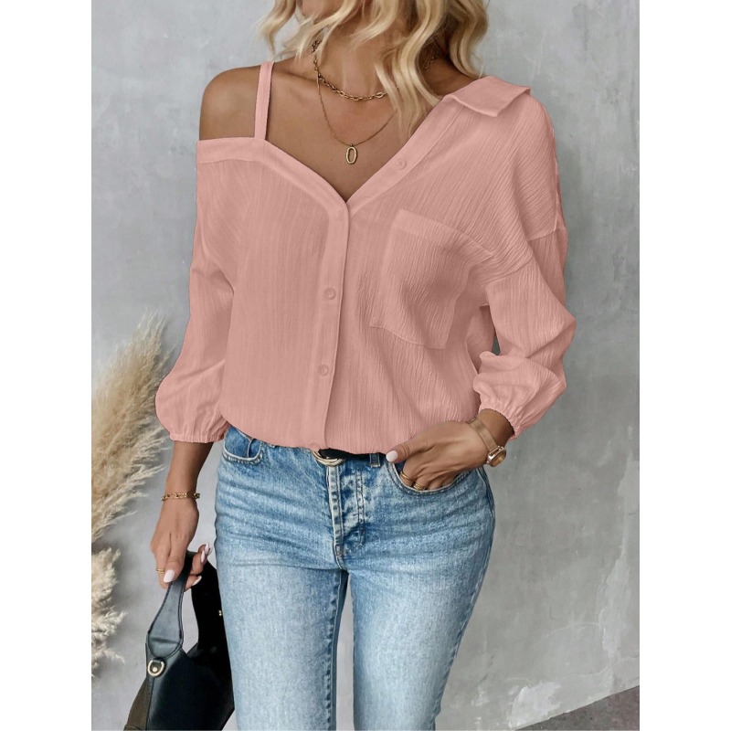 Plus Size1XL-5XL Women Blouses - Blouse Off Shoulder incelemesi ve fiyatı