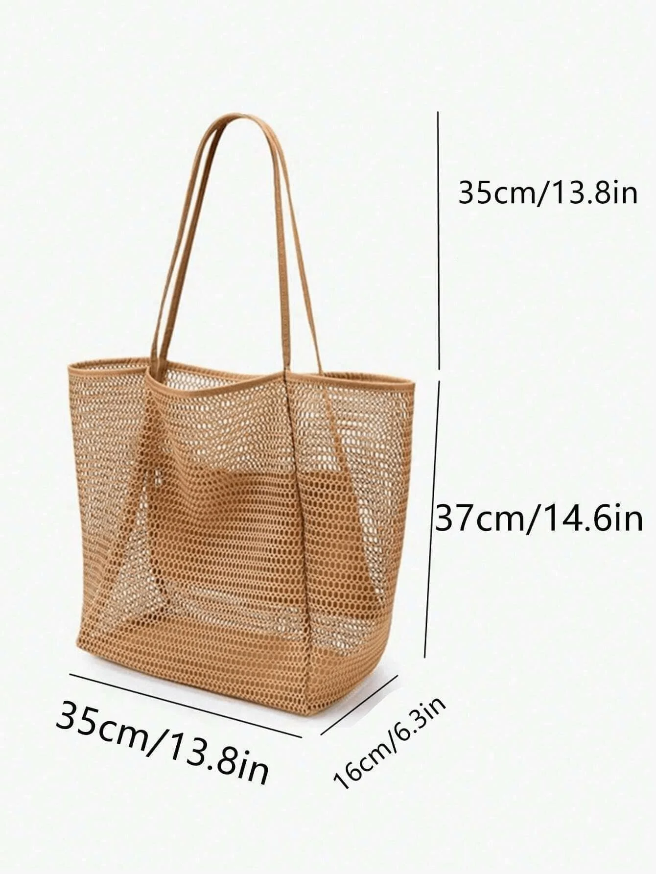 1pc Mesh Beach Tote Bag, Outdo - Tote Bag Beach incelemesi ve fiyatı
