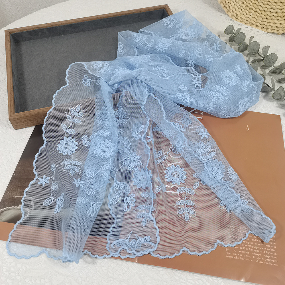 Lace Sunflower Silk Scarf Fair - Headband Summer Knit incelemesi ve fiyatı