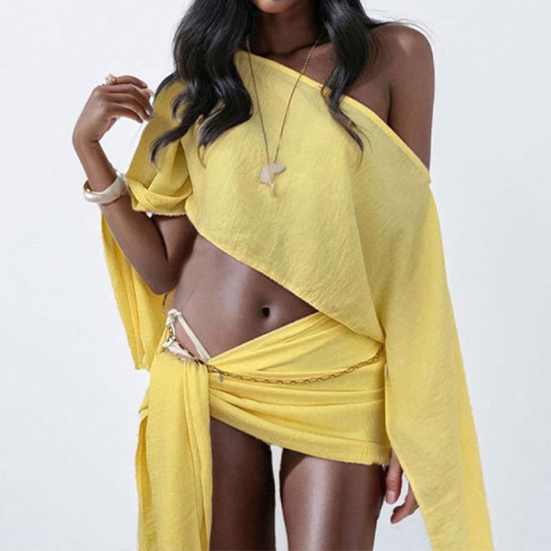 Women Two Pieces Sets Summer C - Crop Top Crochet incelemesi ve fiyatı
