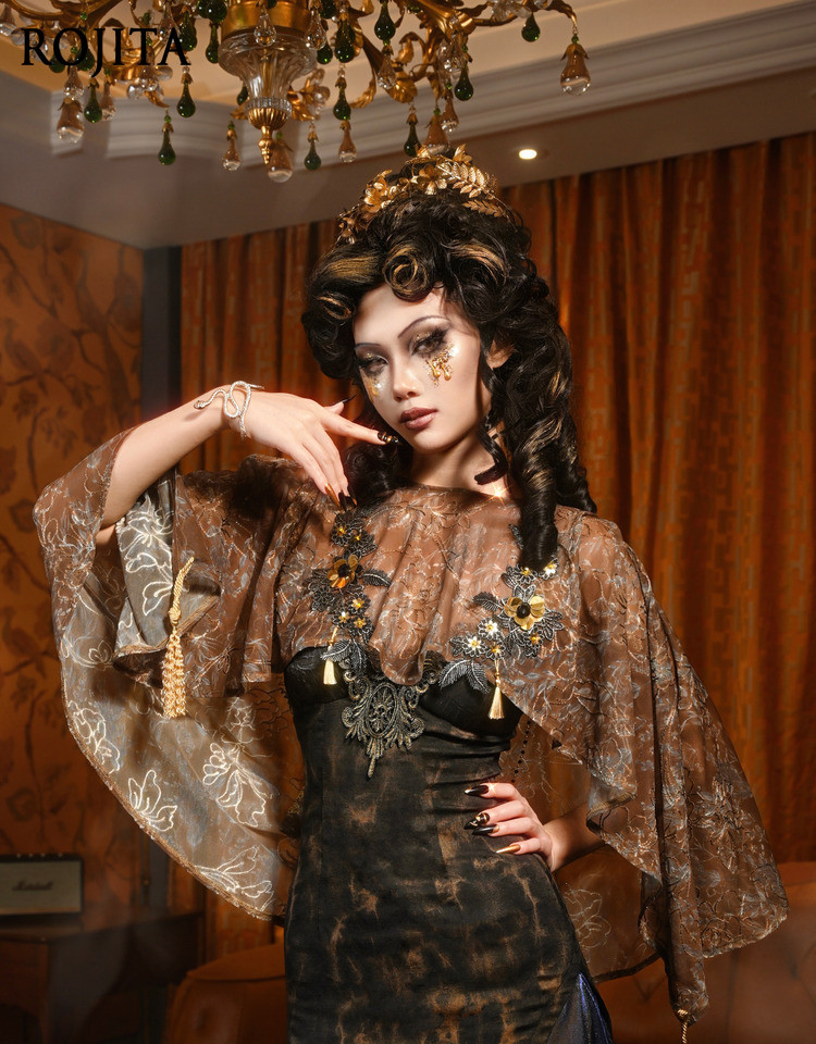 Brown Floral Sheer Kimono Cove - Kimono Sheer Floral incelemesi ve fiyatı