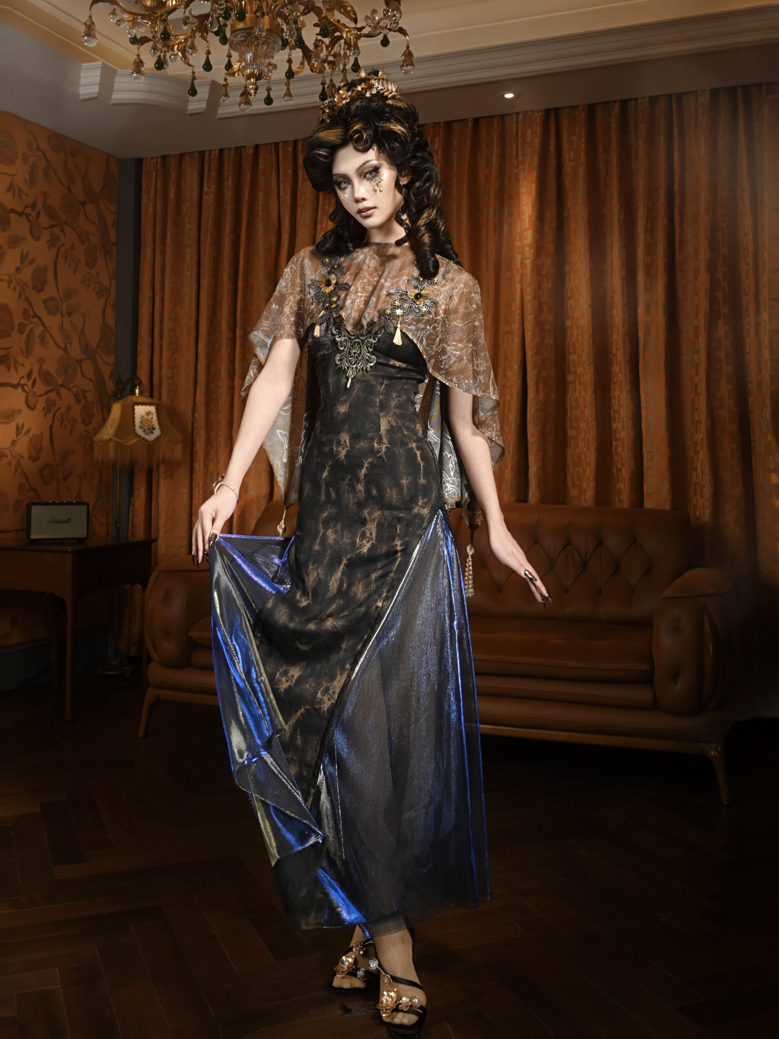 Brown Floral Sheer Kimono Cove - Kimono Sheer Floral incelemesi ve fiyatı