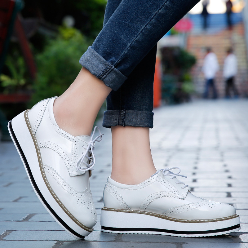 Women Loafers Shoes Leather Th - Wedge Espadrille Women incelemesi ve fiyatı