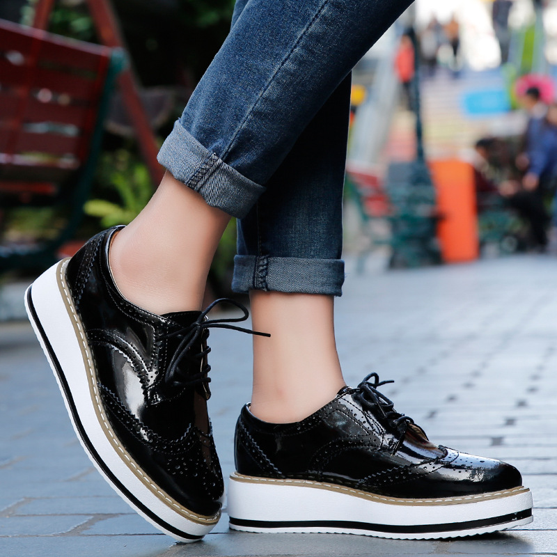 Women Loafers Shoes Leather Th - Wedge Espadrille Women incelemesi ve fiyatı