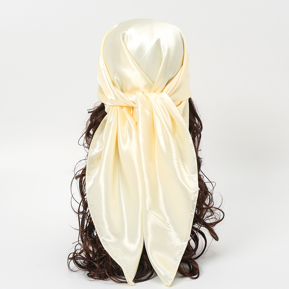 90cm Solid Colors Neckerchief  - Headband Summer Knit incelemesi ve fiyatı